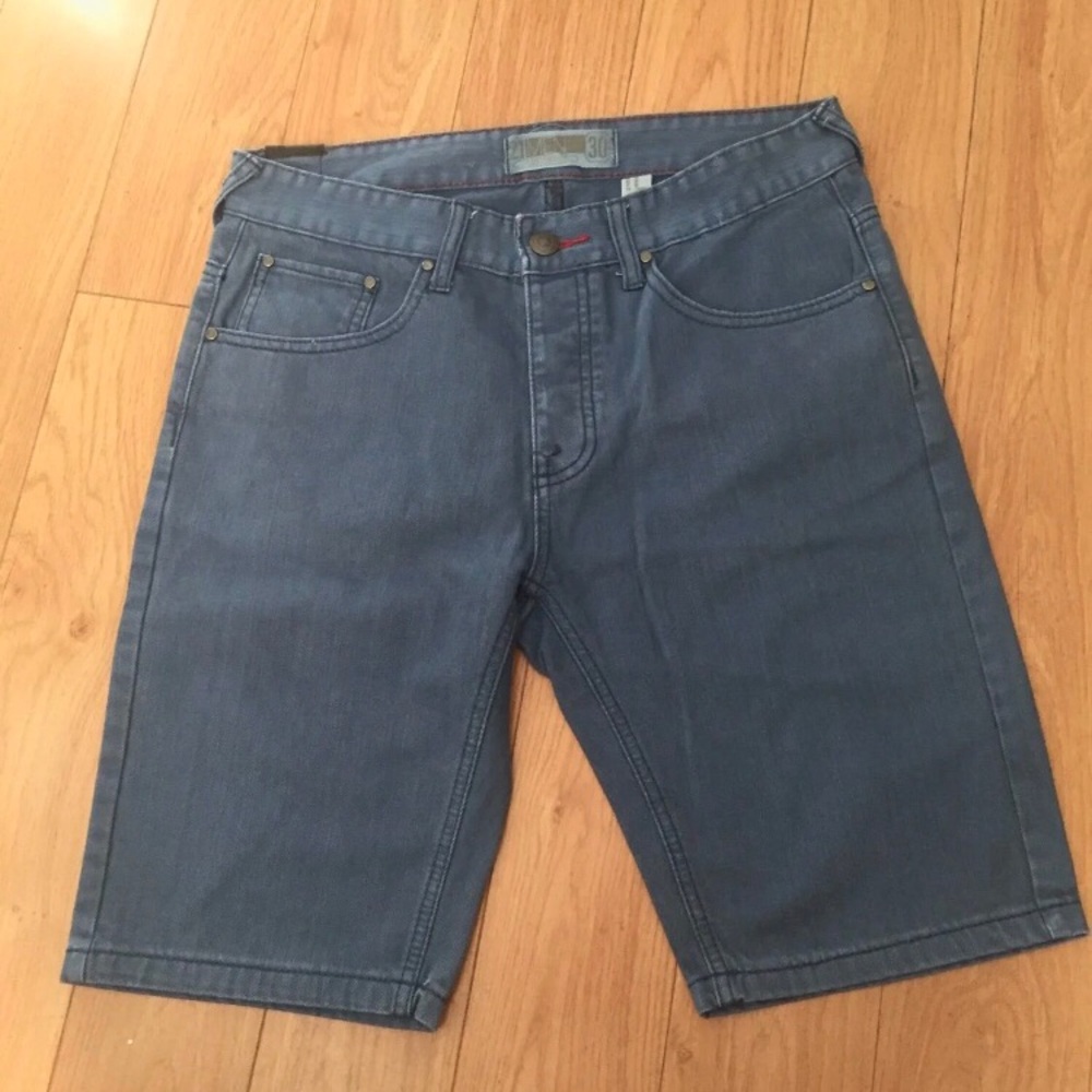 21Men Blue Denim Short, 30”